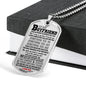 Boyfriend Pendant Necklace Customized - I Love You Forever Dog Tag Girlfriend Lu