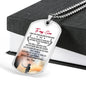 Customized Engraving Father Son Pendant Necklace From Father Birthday Gifts, Chr