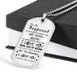 To My Boyfriend, Husband Dog Tag Chain - Meaningful Quote Valentines Gifts Love