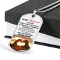 To My Husband Dog Tag Military From Wife - Love Gifts For Men Fiance Boyfriend L
