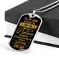 Father and Son Necklace Dog Tag From Father Birthday Gifts, Christmas Gifts Lux