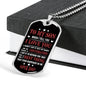 Father and Son Necklace Dog Tag Love Dad Birthday Gifts, Christmas Gifts Luxury