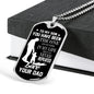Father and Son Necklace Dog Tag From Dad Birthday Gifts, Christmas Gifts Luxury Dog Tag Gold & Silver fa-so-01