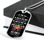 Father Son Gifts Love Dad Birthday Gifts, Christmas Gifts Luxury Dog Tag Gold &