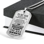 Amazing Father Son Quotes Pendant Necklace From Papa Birthday Gifts, Christmas G