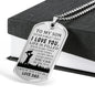 Cool To My Son Necklace Jewelry Love Dad Birthday Gifts, Christmas Gifts Luxury Dog Tag Gold & Silver fa-so-01
