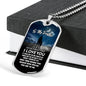 Father Daughter Necklace Dog Tag Love Dad Christmas Gift Idea Luxury Dog Tag Sil