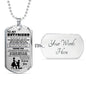 Boyfriend Dog Tag Military Ball Chain - To My Boyfriend Quotes Pendant Necklace