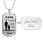 Customized Engraving Father and Son Necklace Dog Tag From Father Christmas Gifts