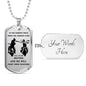 Brother Dog Tag Military Ball Chain - Biker Pendant Necklace Gifts For Men Luxur