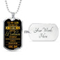 Father and Son Necklace Dog Tag From Father Birthday Gifts, Christmas Gifts Lux