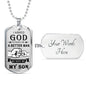 Cool Father Son Quotes Heart Necklace Love Dad Christmas Gifts, Birthday Gift Id
