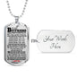 Boyfriend Pendant Necklace Customized - I Love You Forever Dog Tag Girlfriend Lu