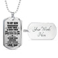 Father Son Heart Necklace Love Dad Birthday Gifts, Christmas Gift Idea for Kids