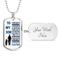 Father Son Pendant Necklace From Father Birthday Gifts, Christmas Gift Idea for