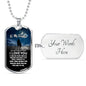 Father Daughter Necklace Dog Tag Love Dad Christmas Gift Idea Luxury Dog Tag Sil