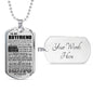 Stainless Steel/Gold 18k Dog Tag Necklace To Boyfriend - Personalized Gifts