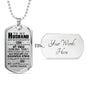 Personalized Necklace for Husband- Unique Birthday Gifts for Him from Wife
