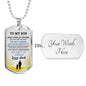 Father and Son Jewelry From Father Birthday Gifts, Christmas Gifts Luxury Dog Tag Gold & Silver fa-so-01