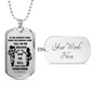 To My Brother Luxury Dog tag Military Ball Chain, Dragon Ball Necklace pendants