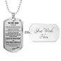Necklace To my Son from Mom - Mother Son Necklace Pendant Chain Birthday Gifts Luxury