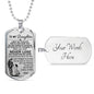 Dog tag Military Soldier From Dad for Daughter -Special Gifts Idea for Teen Girl