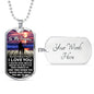 Father Daughter Jewelry From Dad Christmas Gift Idea Luxury Dog Tag Silver and G