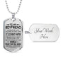 To My Boyfriend Love Girlfriend - Letter to boyfriend Dog Tag Necklace for Men
