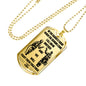 To My Brother Dog Tag Military - Firefighter Necklace Chain For Men Gifts Luxury