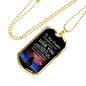 Father Daughter Heart Necklace From Papa Christmas Gift Idea Luxury Dog Tag Silver