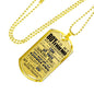 Dog Tag Necklace For Boyfriend Love Girlfriend - Inspirational Quote My Love For you will Never Change so-men-03
