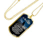 Father Daughter Necklace Dog Tag Love Dad Christmas Gift Idea Luxury Dog Tag Sil