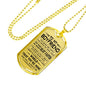 To My Boyfriend Love Girlfriend - Letter to boyfriend Dog Tag Necklace for Men