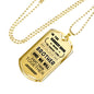 My Brother Dog tag - When the Demon comes - Birthday Gifts For Brother Necklace Luxury