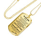 Necklace To my Son from Mom - Mother Son Necklace Pendant Chain Birthday Gifts Luxury
