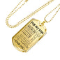 Cool Father Son Pendant Necklace Love Dad Birthday Gifts, Christmas Gift Idea for Kids Luxury Dog Tag Gold & Silver fa-so-01