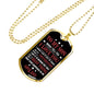 Father and Son Necklace Dog Tag Love Dad Birthday Gifts, Christmas Gifts Luxury