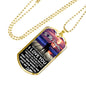Father Daughter Jewelry From Dad Christmas Gift Idea Luxury Dog Tag Silver and G