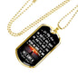 Father Son Gifts Love Dad Birthday Gifts, Christmas Gifts Luxury Dog Tag Gold &