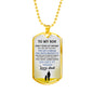 Father and Son Jewelry From Father Birthday Gifts, Christmas Gifts Luxury Dog Tag Gold & Silver fa-so-01