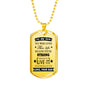 Amazing Father and Son Necklace Jewelry From Papa Birthday Gifts, Christmas Gifts Luxury Dog Tag Gold & Silver fa-so-01