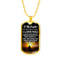 Father Daughter Pendant Necklace From Father Christmas Gift Idea Luxury Dog Tag