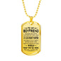 To My Boyfriend Love Girlfriend - Letter to boyfriend Dog Tag Necklace for Men