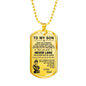 Father Son Pendant Necklace -Dragon Ball, Vegeta & Trunks meaningful Love Quote