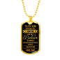 Father and Son Necklace Dog Tag From Father Birthday Gifts, Christmas Gifts Lux
