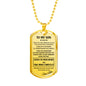 Necklace To my Son from Mom - Mother Son Necklace Pendant Chain Birthday Gifts Luxury