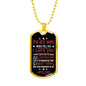 Father and Son Necklace Dog Tag Love Dad Birthday Gifts, Christmas Gifts Luxury