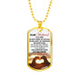 To My Husband Dog Tag Military From Wife - Love Gifts For Men Fiance Boyfriend L