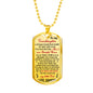 My Granddaughter Dog Tag From Grandpa You Are My Little Girl Pendant Necklace Lu