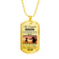 Father Son Pendant Necklace From Parents Birthday Gifts, Christmas Gift Idea for